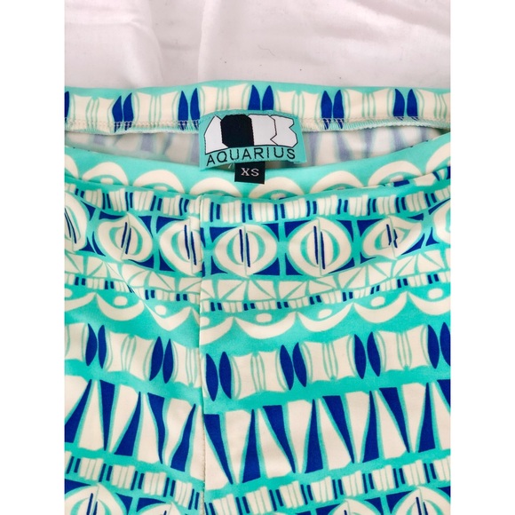 Turquoise Aquarius Biker Shorts